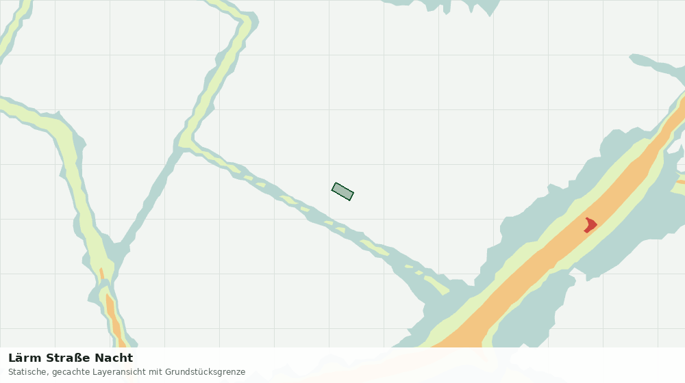 Statische Kartenansicht: Lärm Straße Nacht