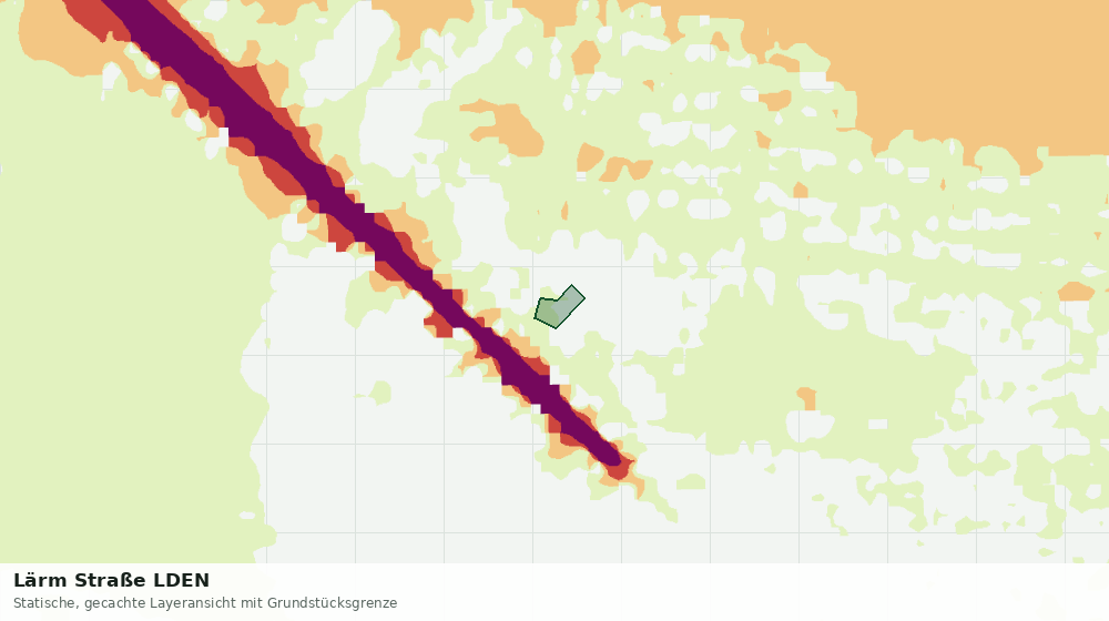 Statische Kartenansicht: Lärm Straße LDEN