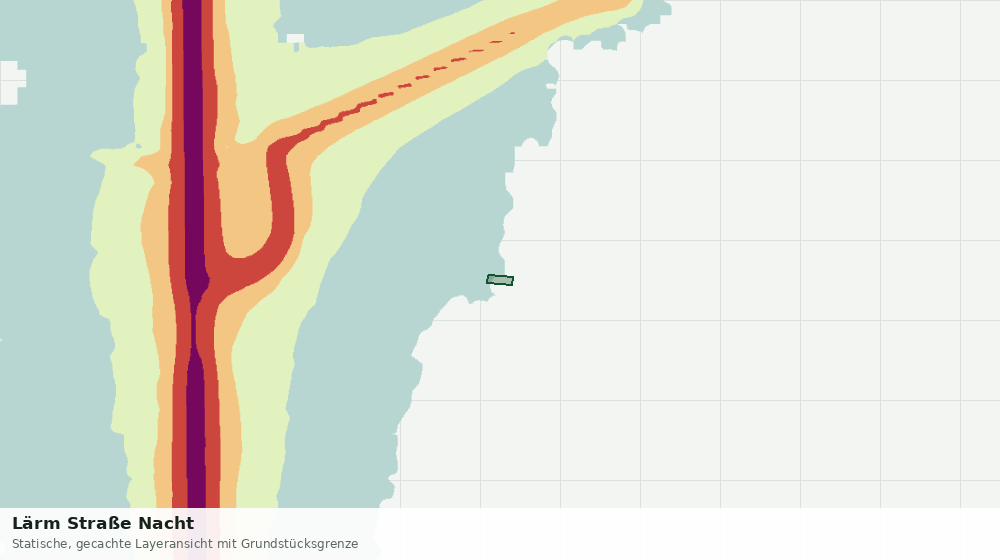 Statische Kartenansicht: Lärm Straße Nacht