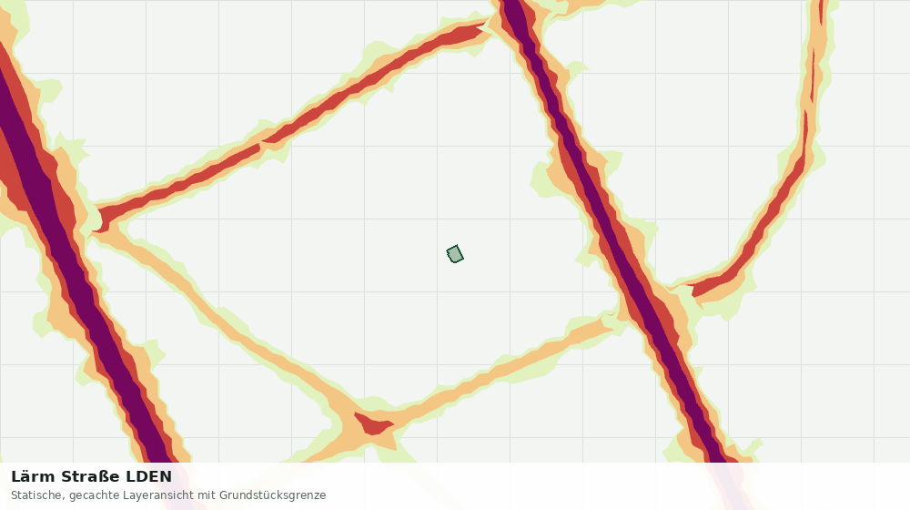 Statische Kartenansicht: Lärm Straße LDEN