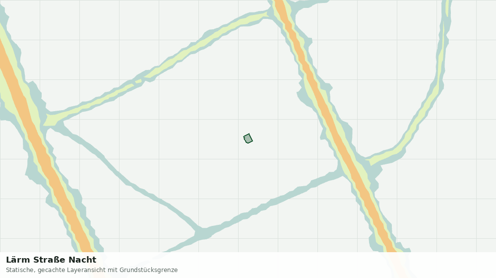 Statische Kartenansicht: Lärm Straße Nacht