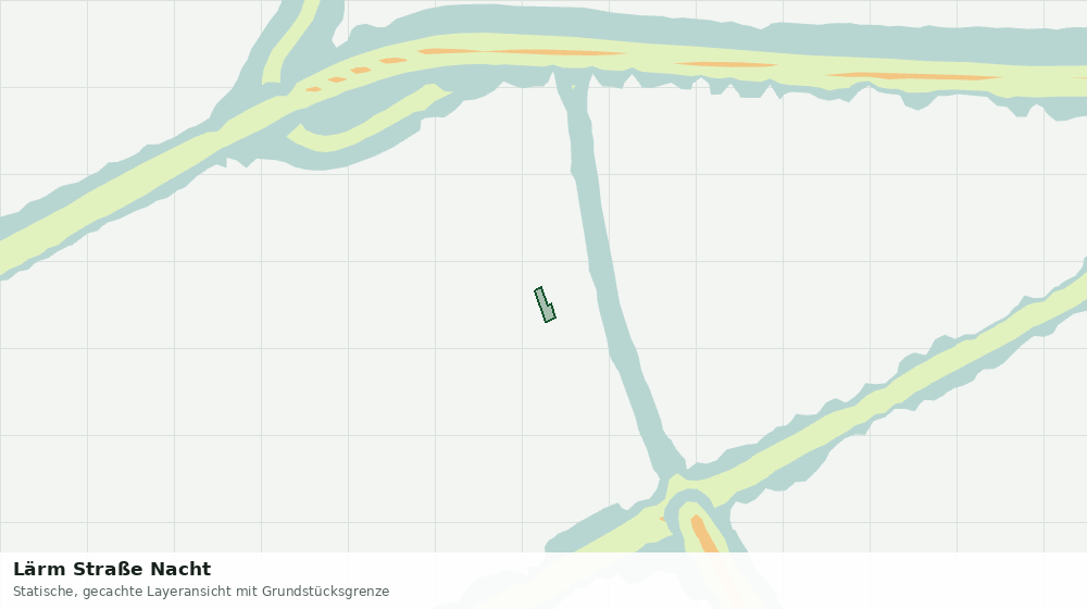 Statische Kartenansicht: Lärm Straße Nacht