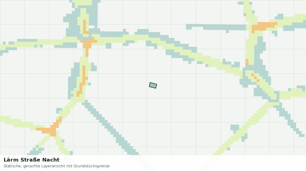 Statische Kartenansicht: Lärm Straße Nacht