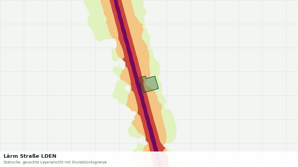 Statische Kartenansicht: Lärm Straße LDEN