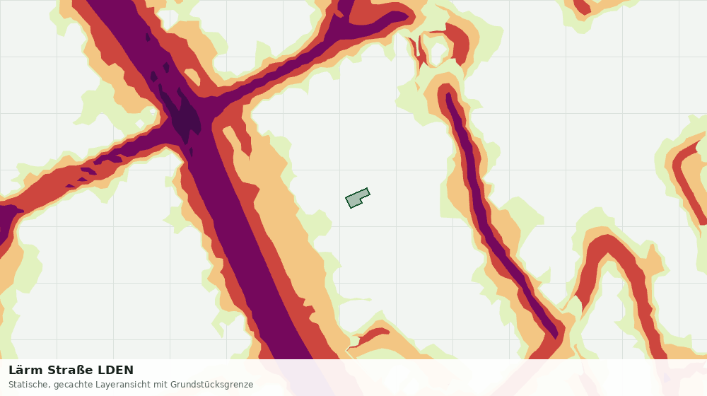 Statische Kartenansicht: Lärm Straße LDEN
