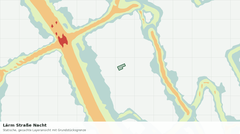 Statische Kartenansicht: Lärm Straße Nacht