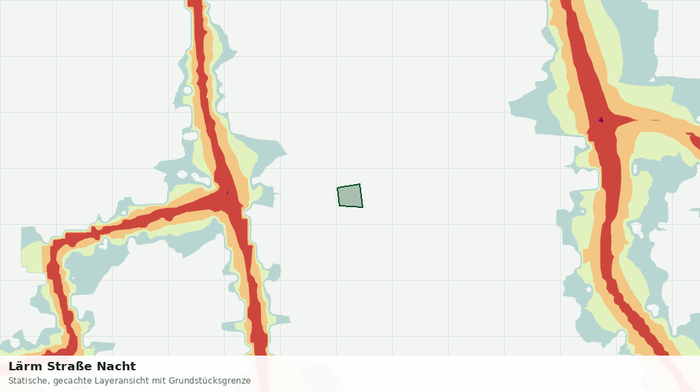 Statische Kartenansicht: Lärm Straße Nacht
