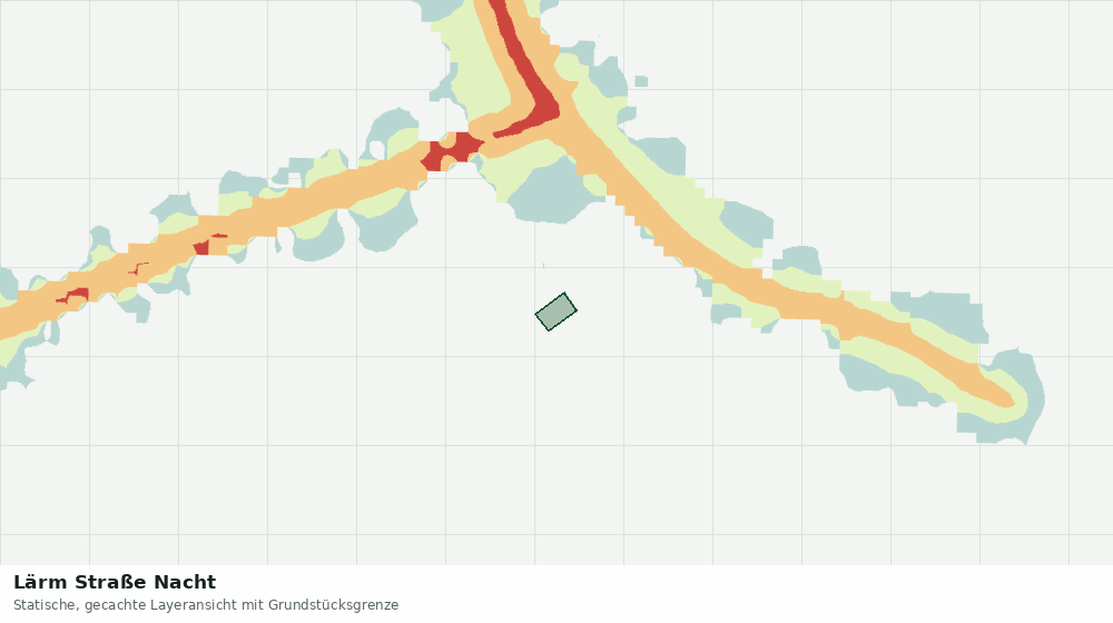 Statische Kartenansicht: Lärm Straße Nacht