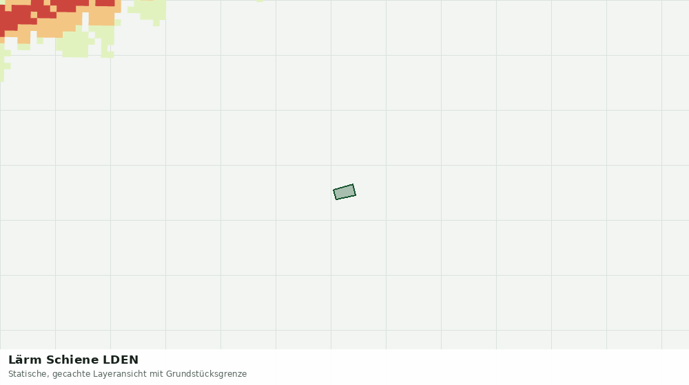 Statische Kartenansicht: Lärm Schiene LDEN