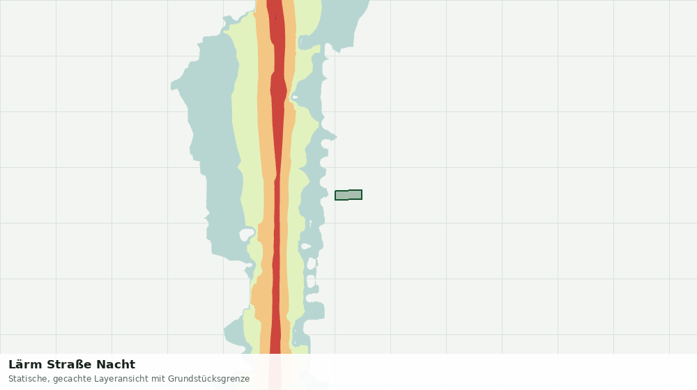 Statische Kartenansicht: Lärm Straße Nacht