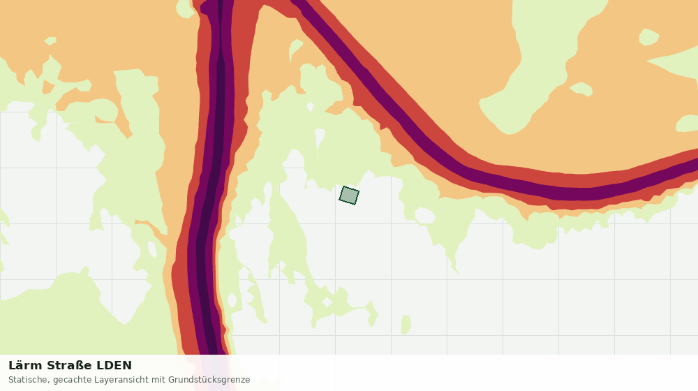 Statische Kartenansicht: Lärm Straße LDEN