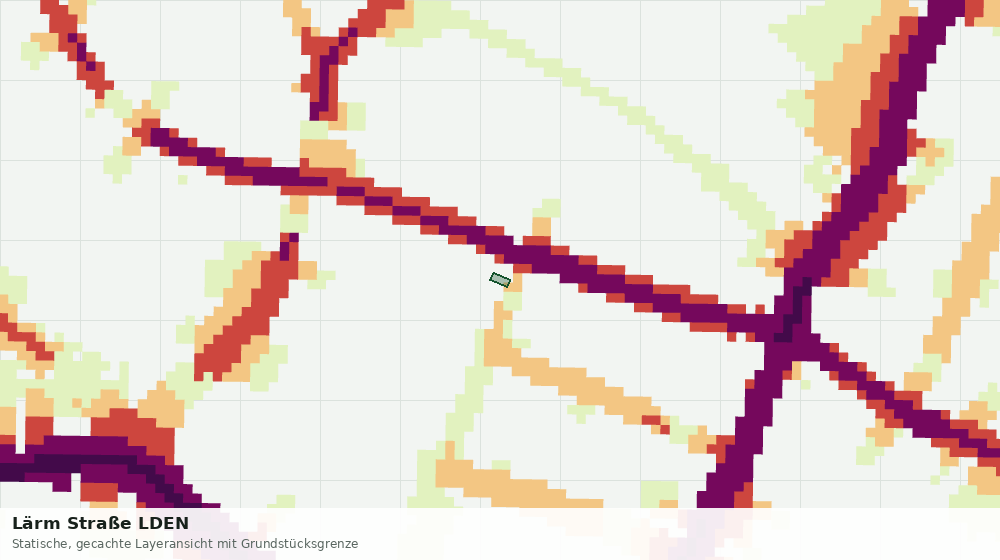 Statische Kartenansicht: Lärm Straße LDEN