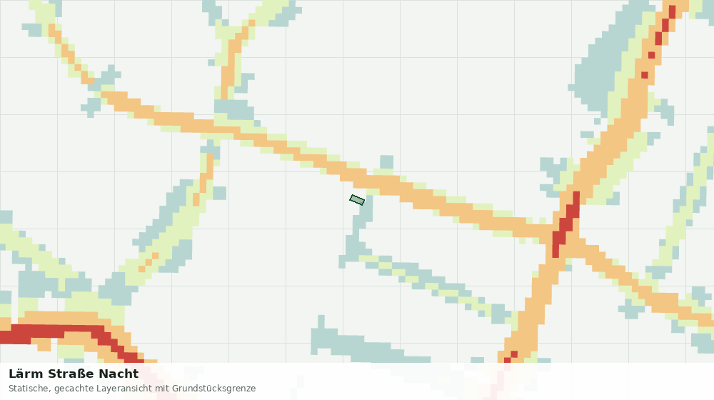 Statische Kartenansicht: Lärm Straße Nacht