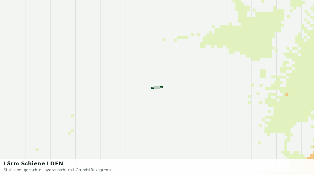Statische Kartenansicht: Lärm Schiene LDEN