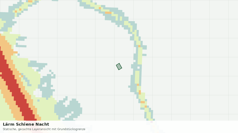 Statische Kartenansicht: Lärm Schiene Nacht