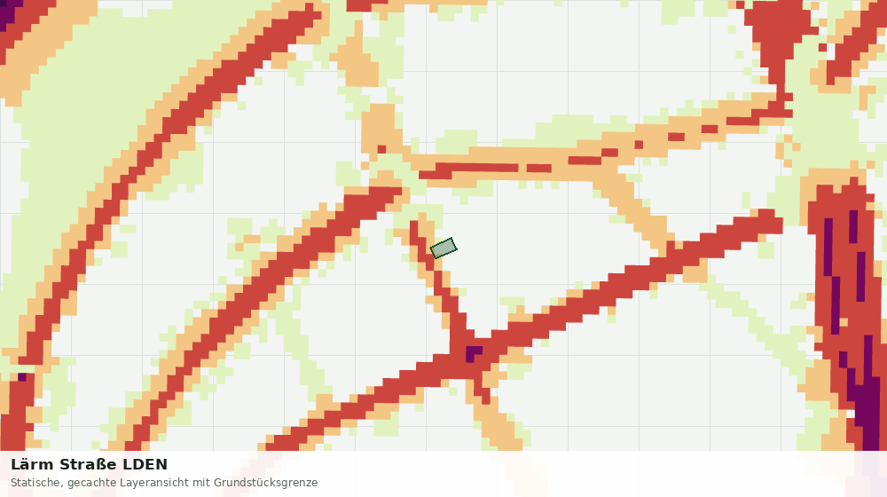 Statische Kartenansicht: Lärm Straße LDEN