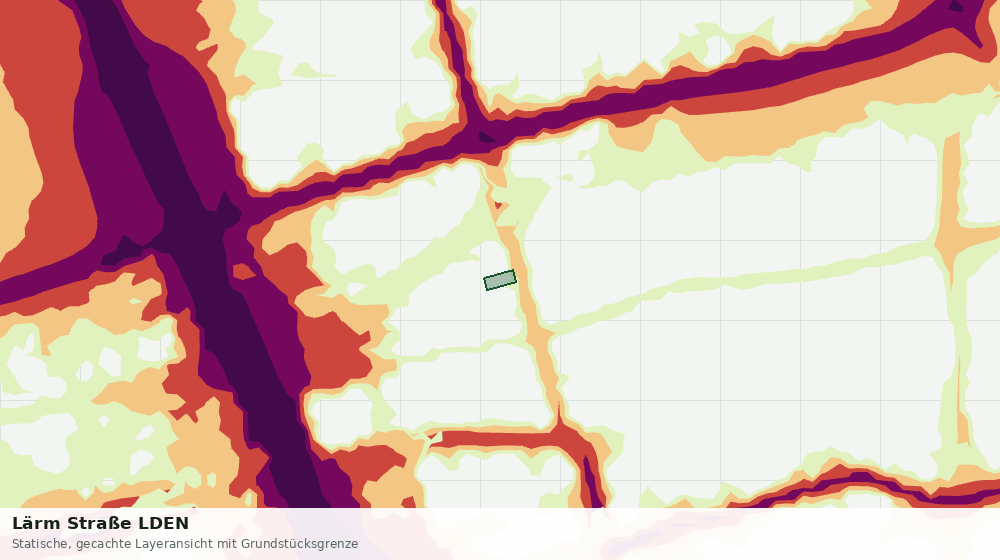 Statische Kartenansicht: Lärm Straße LDEN
