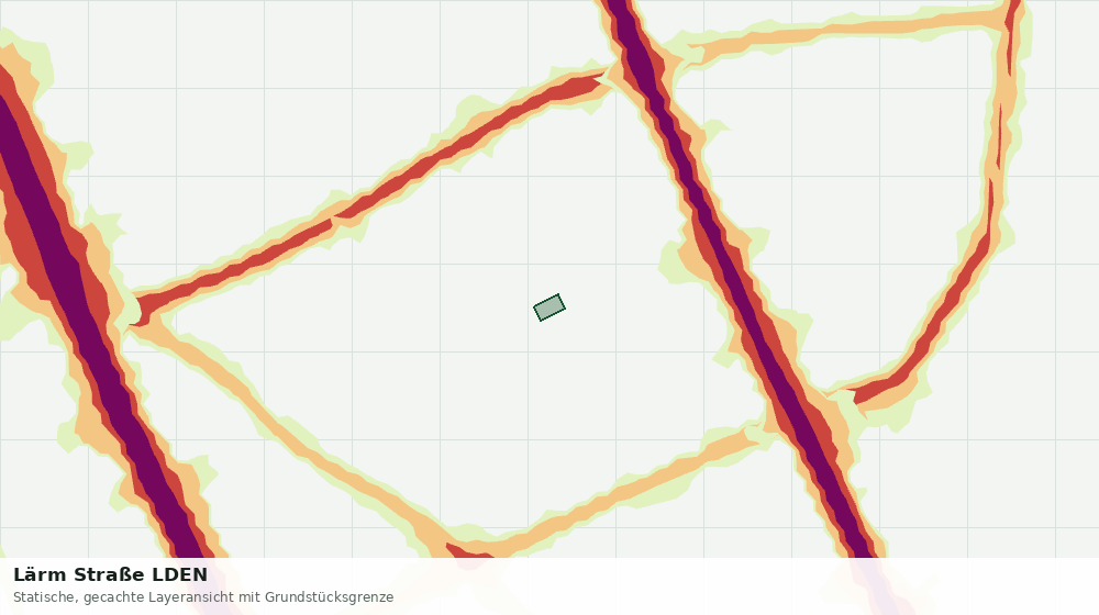 Statische Kartenansicht: Lärm Straße LDEN