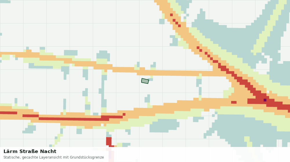 Statische Kartenansicht: Lärm Straße Nacht