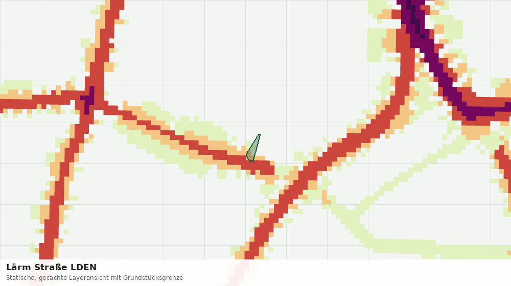 Statische Kartenansicht: Lärm Straße LDEN