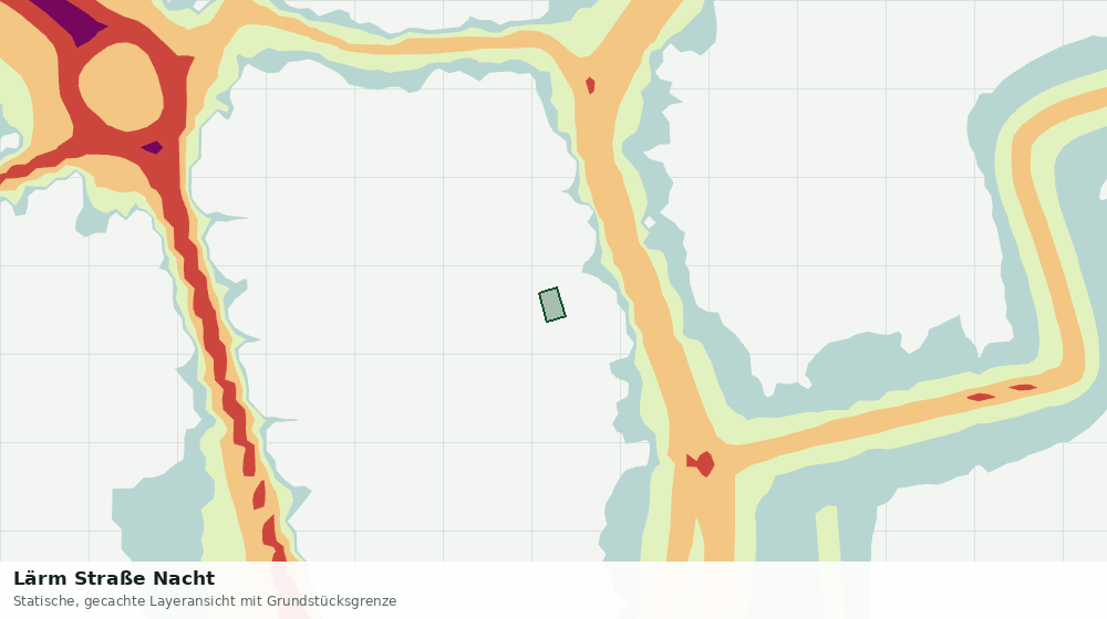Statische Kartenansicht: Lärm Straße Nacht