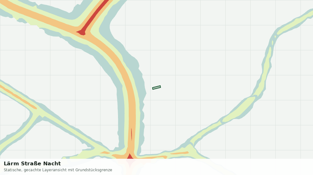 Statische Kartenansicht: Lärm Straße Nacht