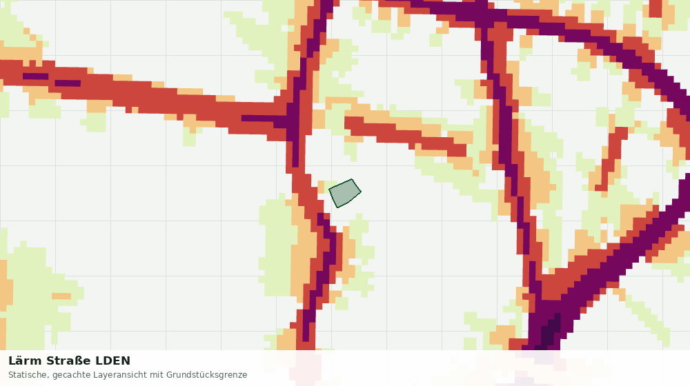 Statische Kartenansicht: Lärm Straße LDEN