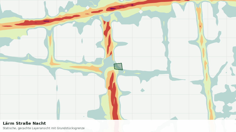 Statische Kartenansicht: Lärm Straße Nacht