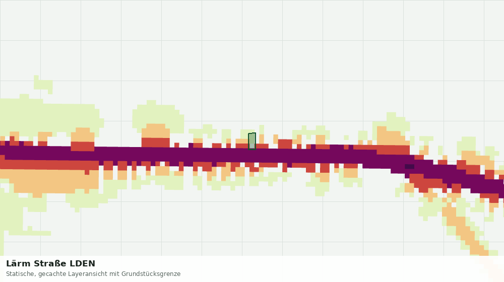 Statische Kartenansicht: Lärm Straße LDEN
