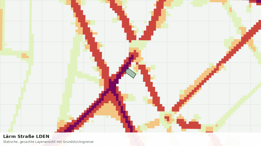 Statische Kartenansicht: Lärm Straße LDEN
