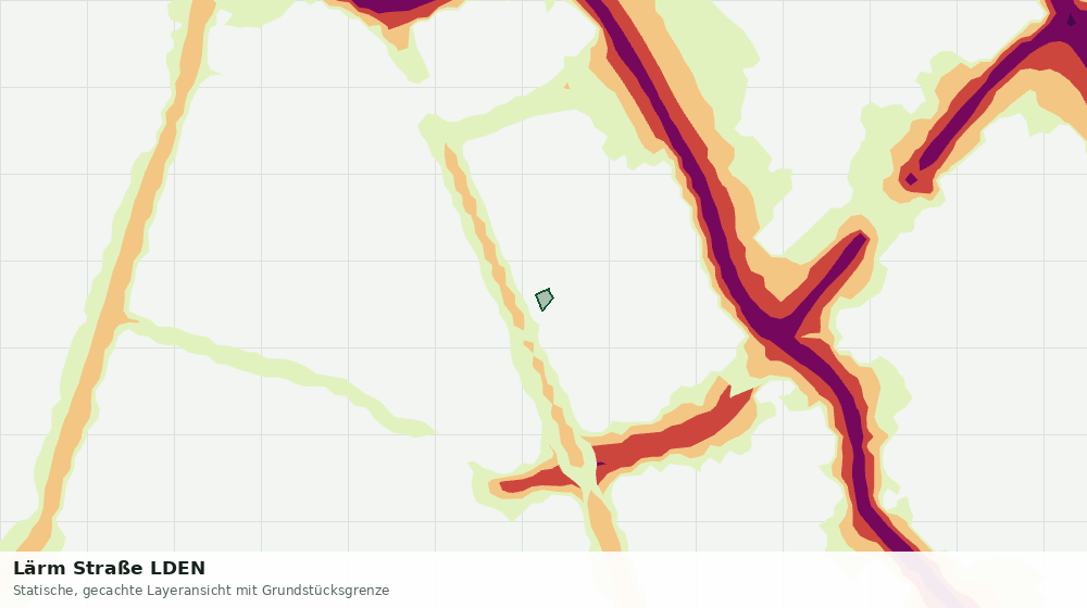 Statische Kartenansicht: Lärm Straße LDEN