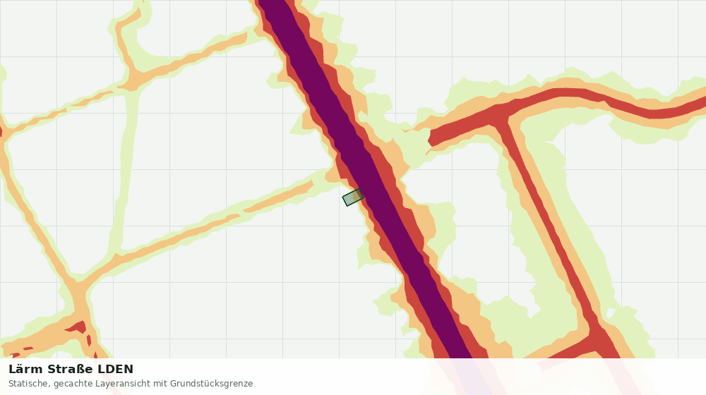 Statische Kartenansicht: Lärm Straße LDEN