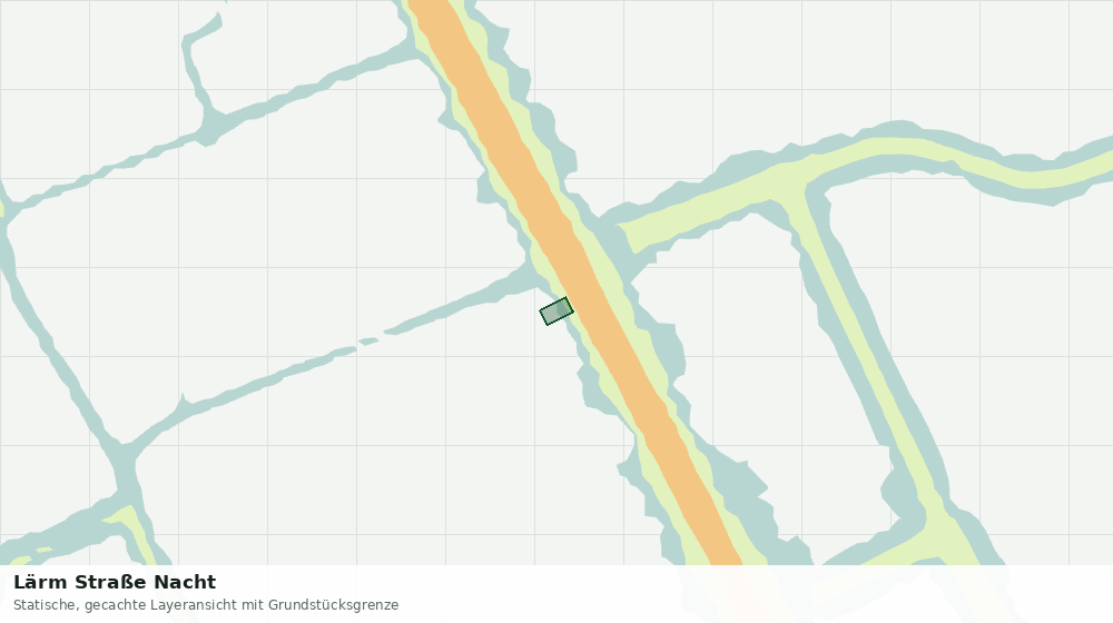 Statische Kartenansicht: Lärm Straße Nacht