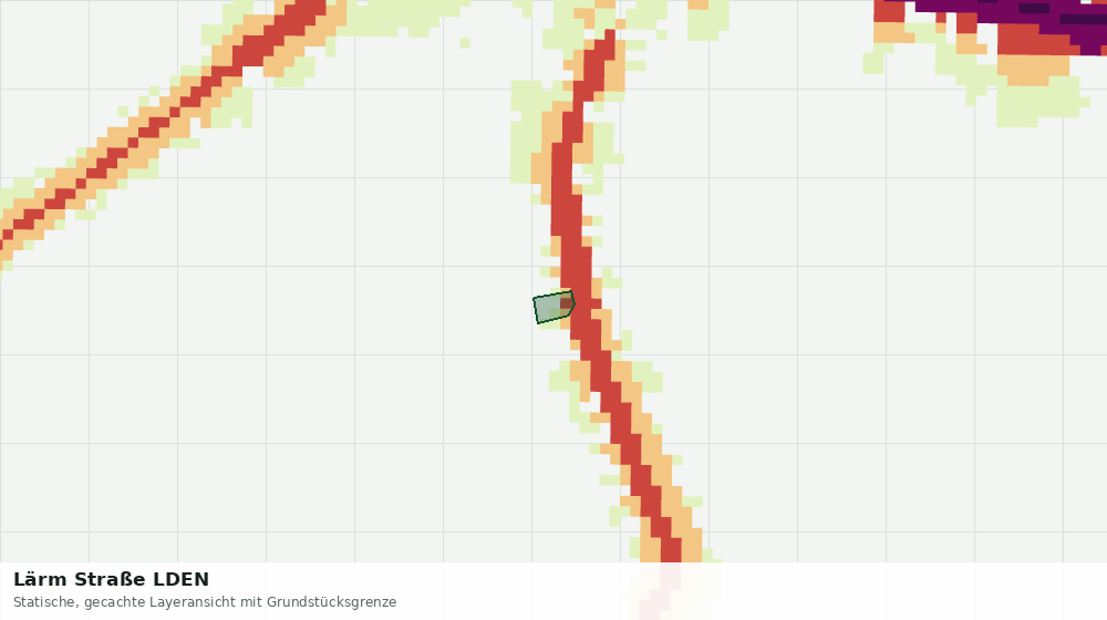 Statische Kartenansicht: Lärm Straße LDEN
