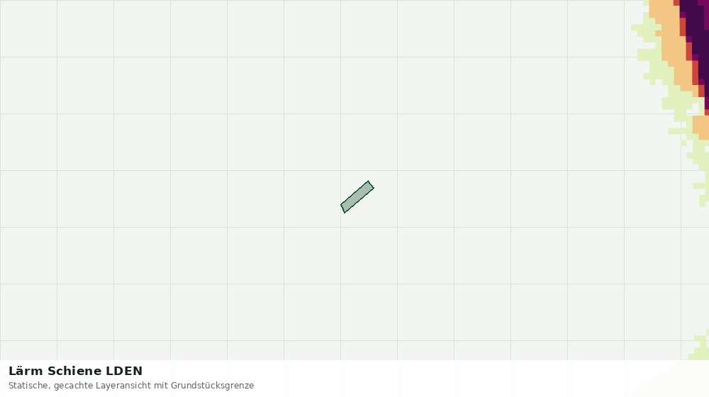 Statische Kartenansicht: Lärm Schiene LDEN