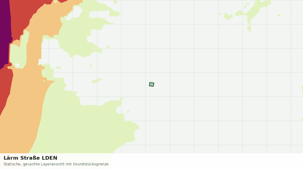 Statische Kartenansicht: Lärm Straße LDEN