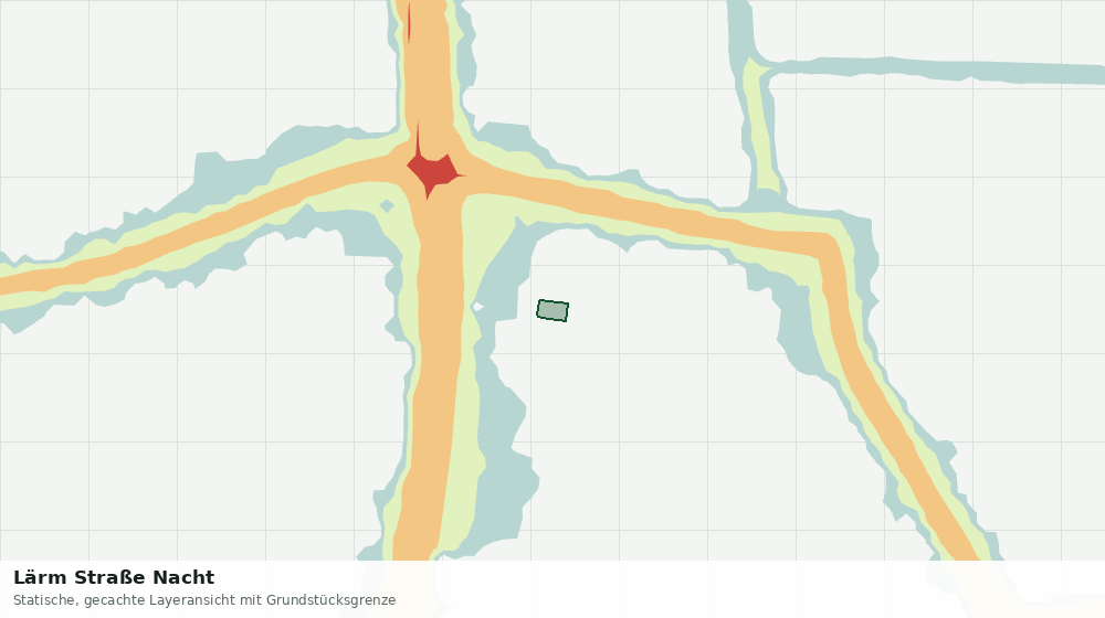 Statische Kartenansicht: Lärm Straße Nacht