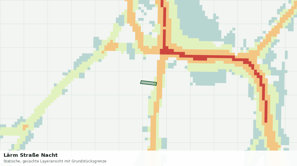 Statische Kartenansicht: Lärm Straße Nacht