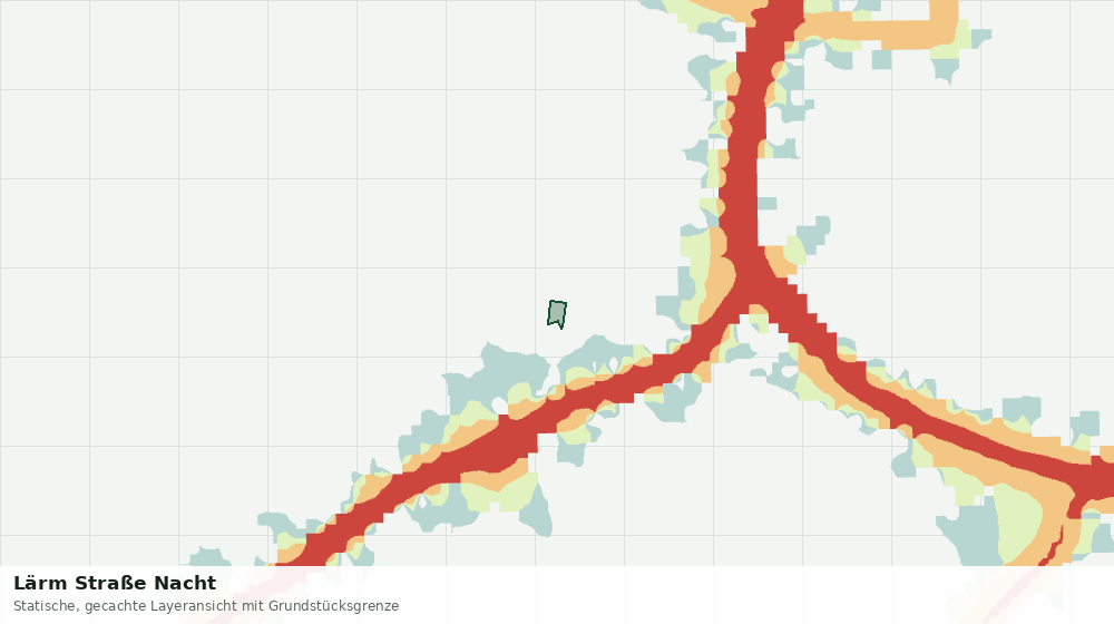 Statische Kartenansicht: Lärm Straße Nacht