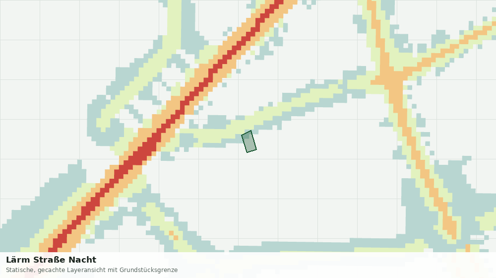 Statische Kartenansicht: Lärm Straße Nacht