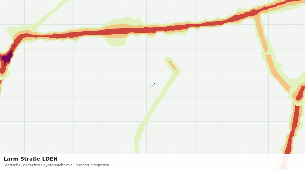 Statische Kartenansicht: Lärm Straße LDEN