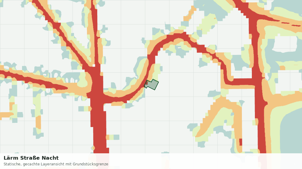 Statische Kartenansicht: Lärm Straße Nacht