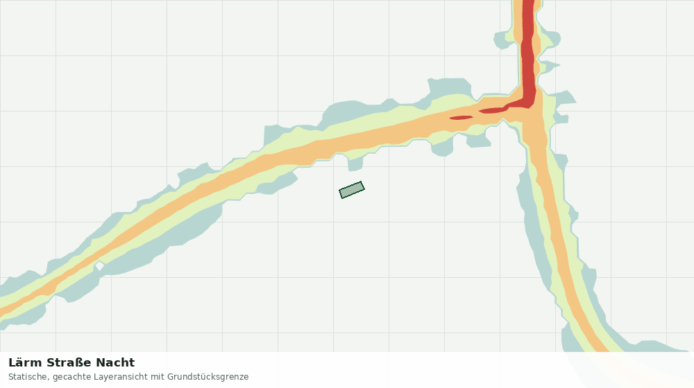 Statische Kartenansicht: Lärm Straße Nacht