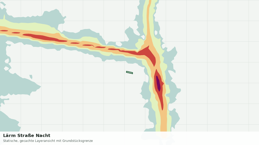 Statische Kartenansicht: Lärm Straße Nacht