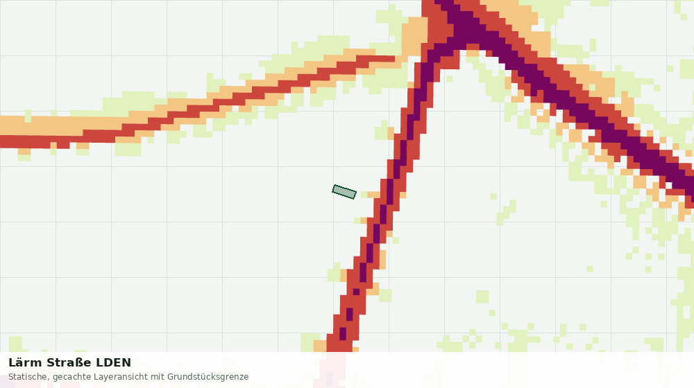 Statische Kartenansicht: Lärm Straße LDEN