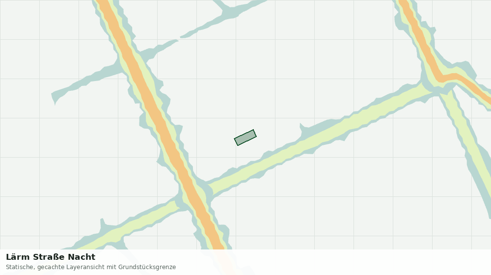 Statische Kartenansicht: Lärm Straße Nacht