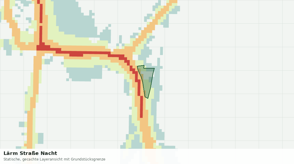 Statische Kartenansicht: Lärm Straße Nacht