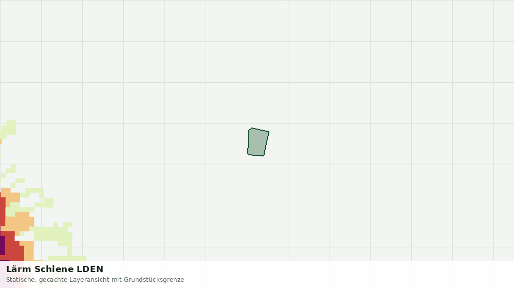 Statische Kartenansicht: Lärm Schiene LDEN