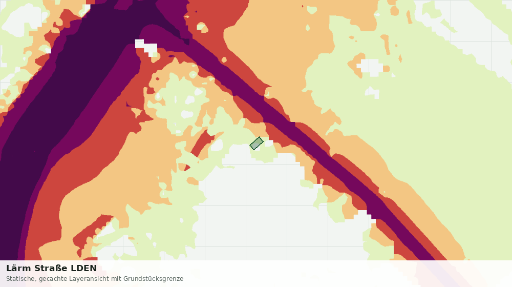 Statische Kartenansicht: Lärm Straße LDEN