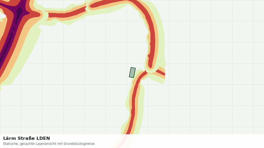 Statische Kartenansicht: Lärm Straße LDEN